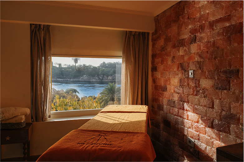 Massage Room with Himalayan Salt Tiles
